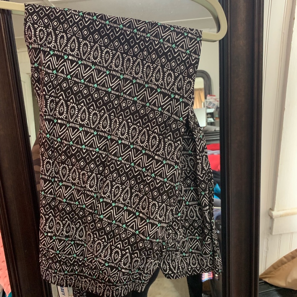 Wide leg drawstring cactus pants